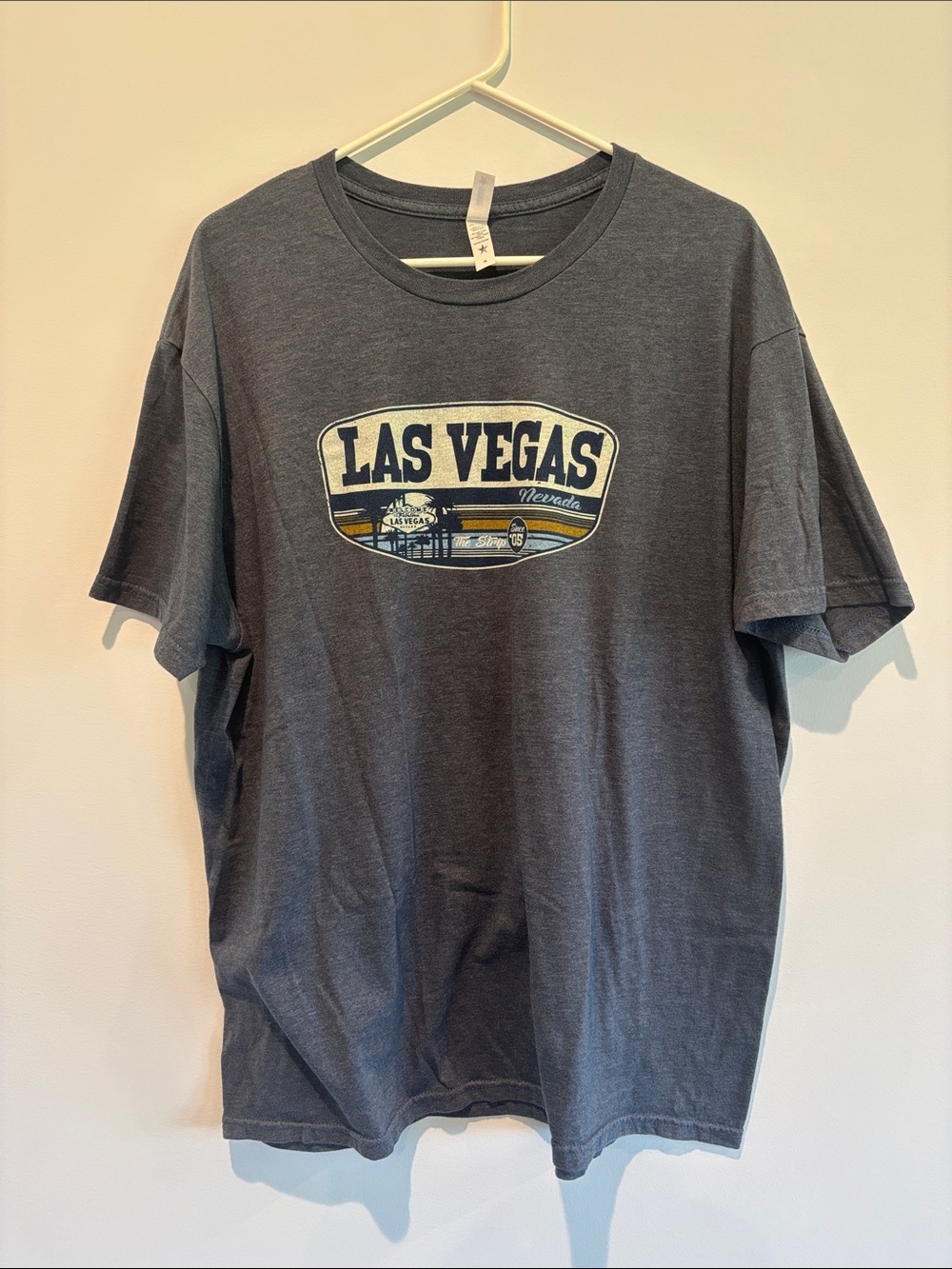 Las Vegas Graphic Tee - Charcoal Short Sleeve